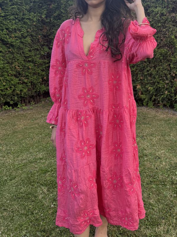 AISHA DRESS  CORAL