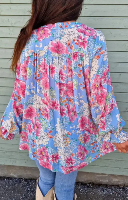 SUSANNE BLOUSE/ BLUE