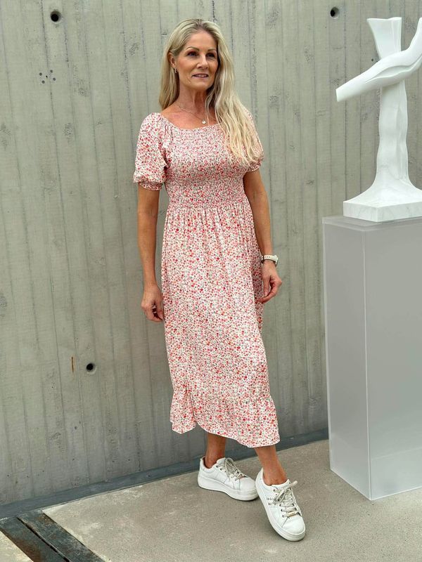 SOFIE DRESS LIGHT PINK FLOWER