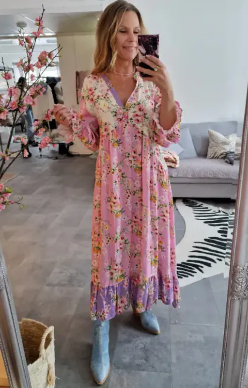 FRIDOLINA DRESS/ PINK
